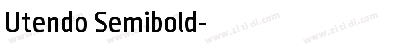 Utendo Semibold字体转换